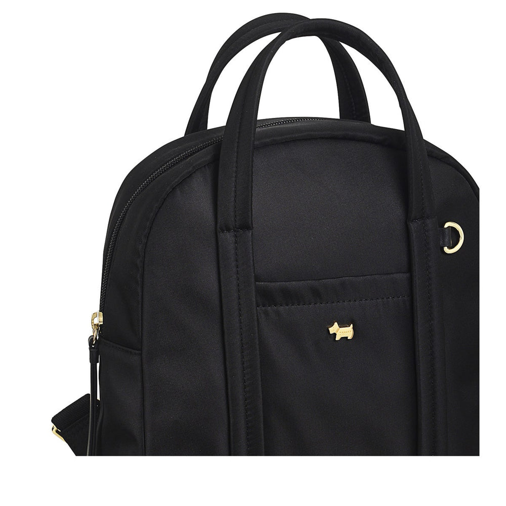 Chesil Place Leather Small Zip Around Backpack in Black - H1670001