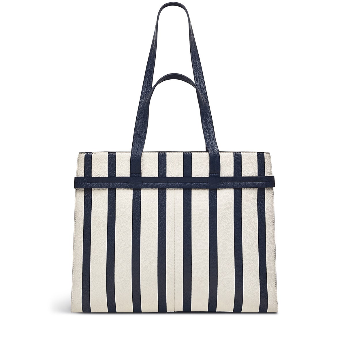 Florence Road Leather Large Ziptop Shoulder Bag in Ink - H1672401