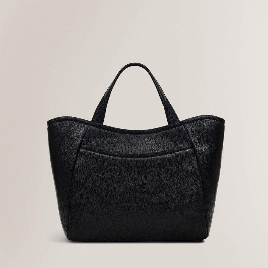 MUSWELL LANE MEDIUM ZIPTOP Satchel BLACK