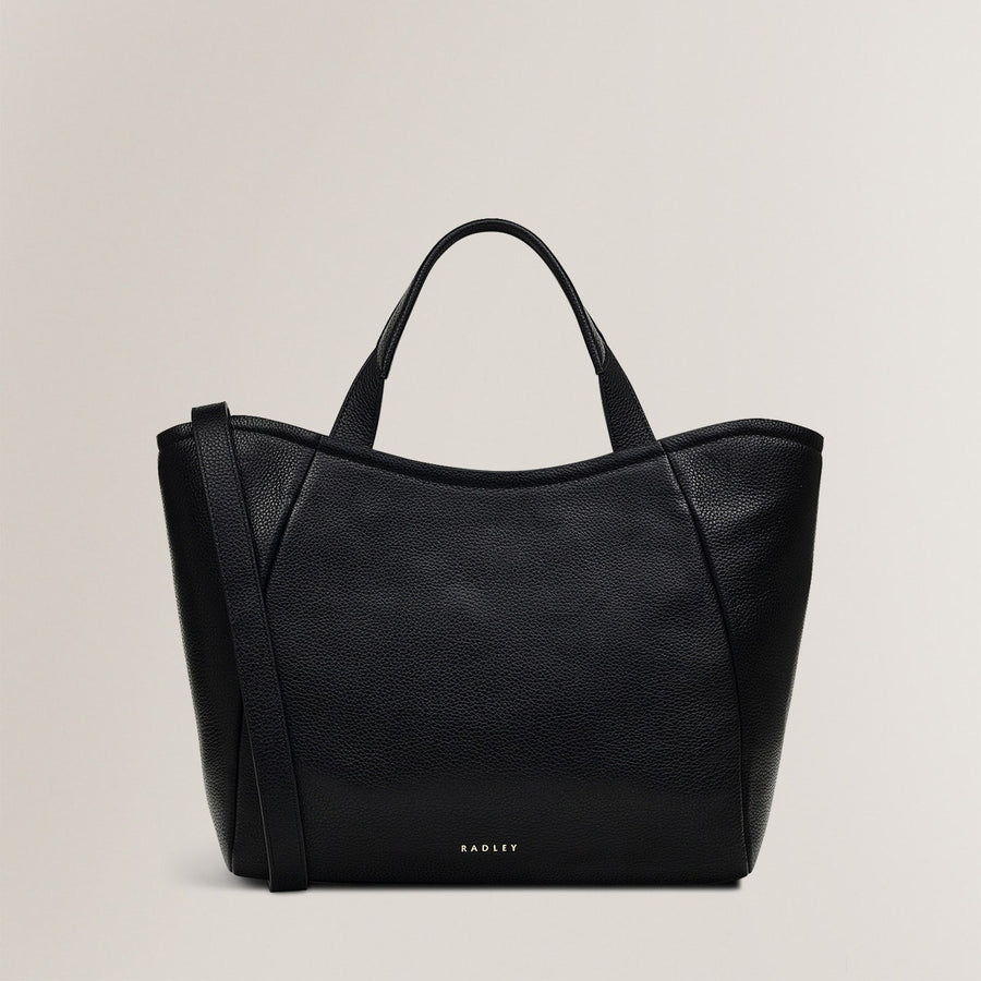 MUSWELL LANE MEDIUM ZIPTOP Satchel BLACK