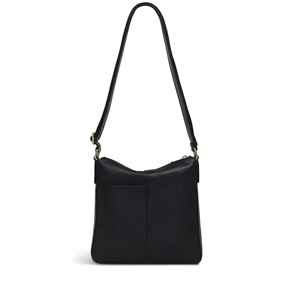 COLEBROOK CLOSE SMALL ZIPTOP CROSSBODY BLACK
