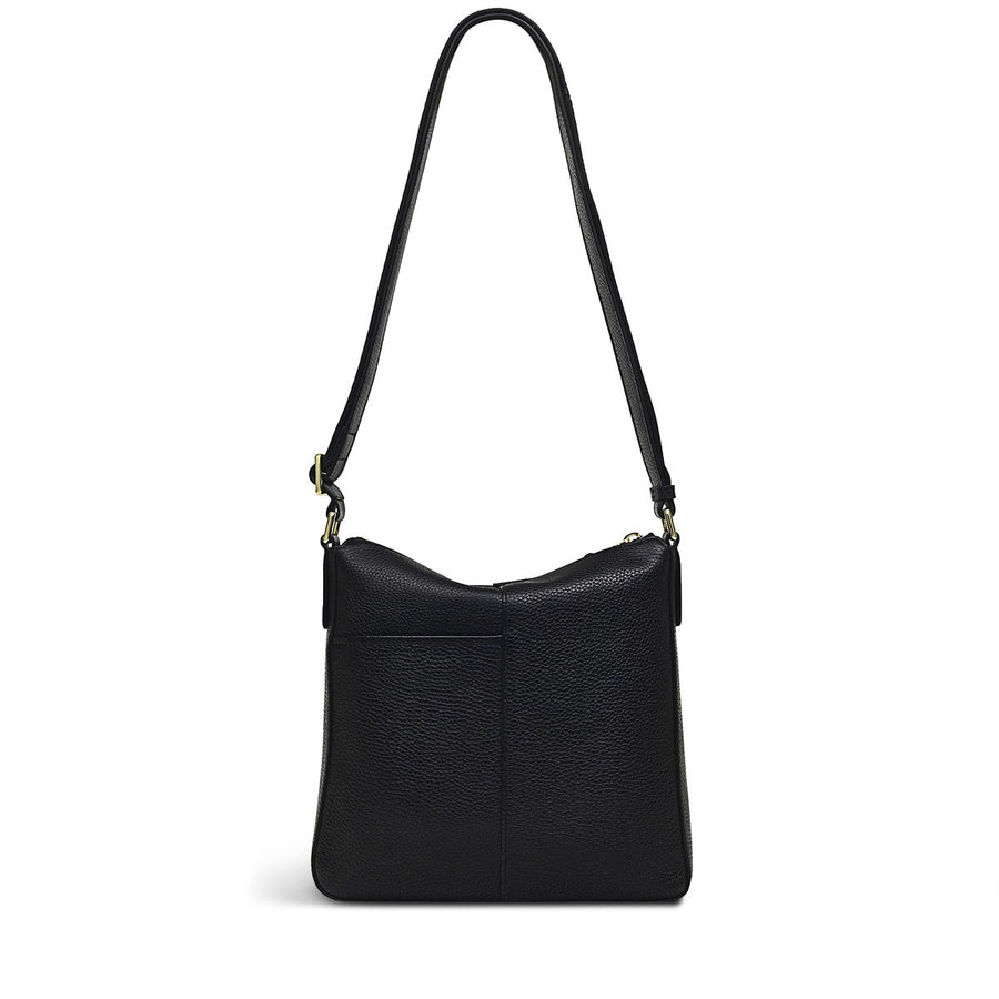 COLEBROOK CLOSE SMALL ZIPTOP CROSSBODY BLACK
