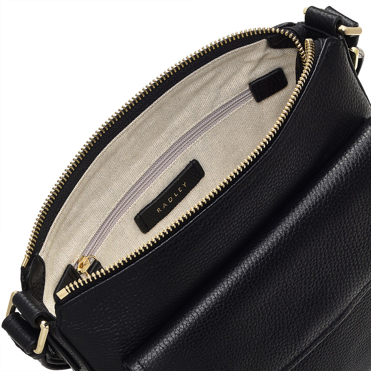 COLEBROOK CLOSE SMALL ZIPTOP CROSSBODY BLACK