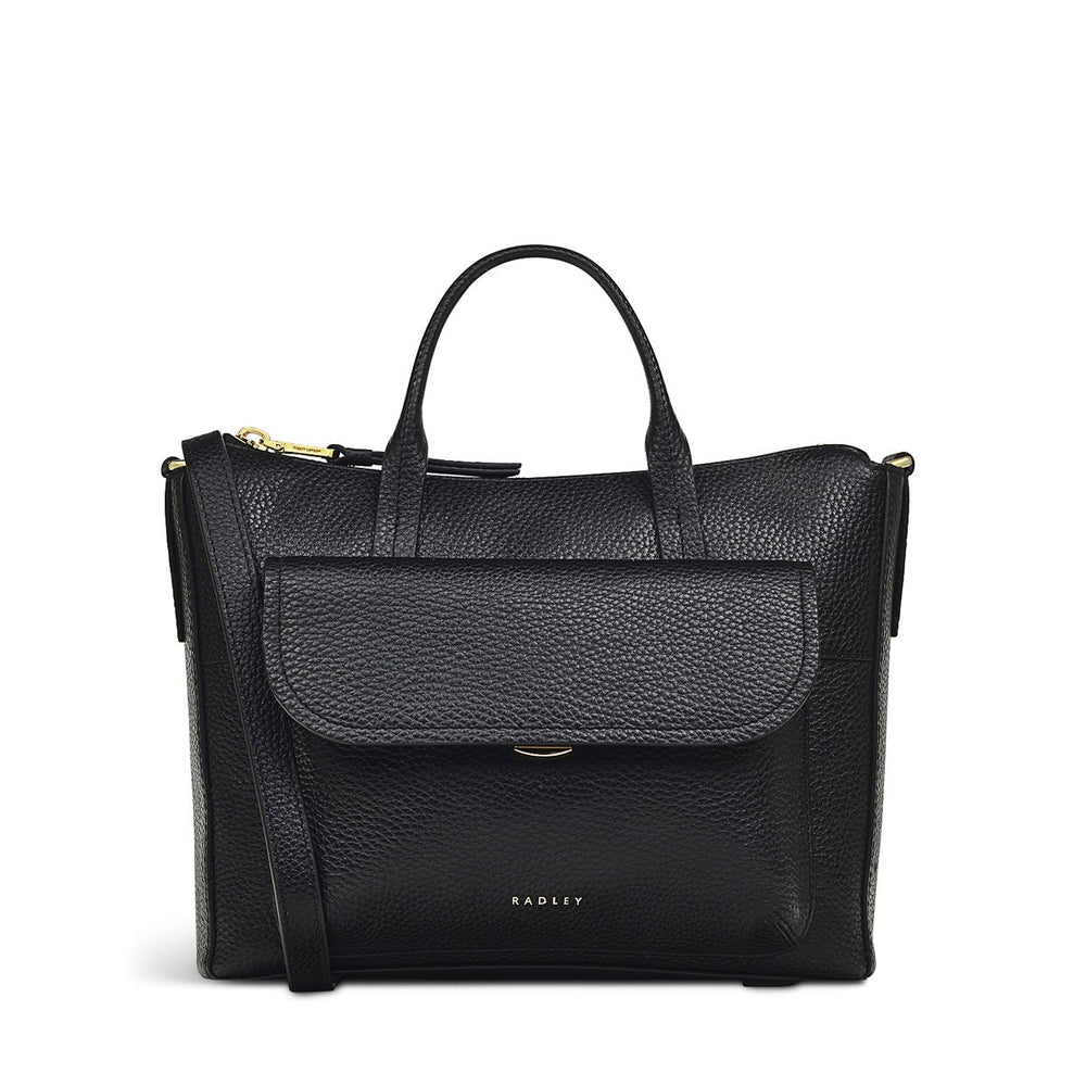 COLEBROOK CLOSE SMALL ZIPTOP Satchel BLACK