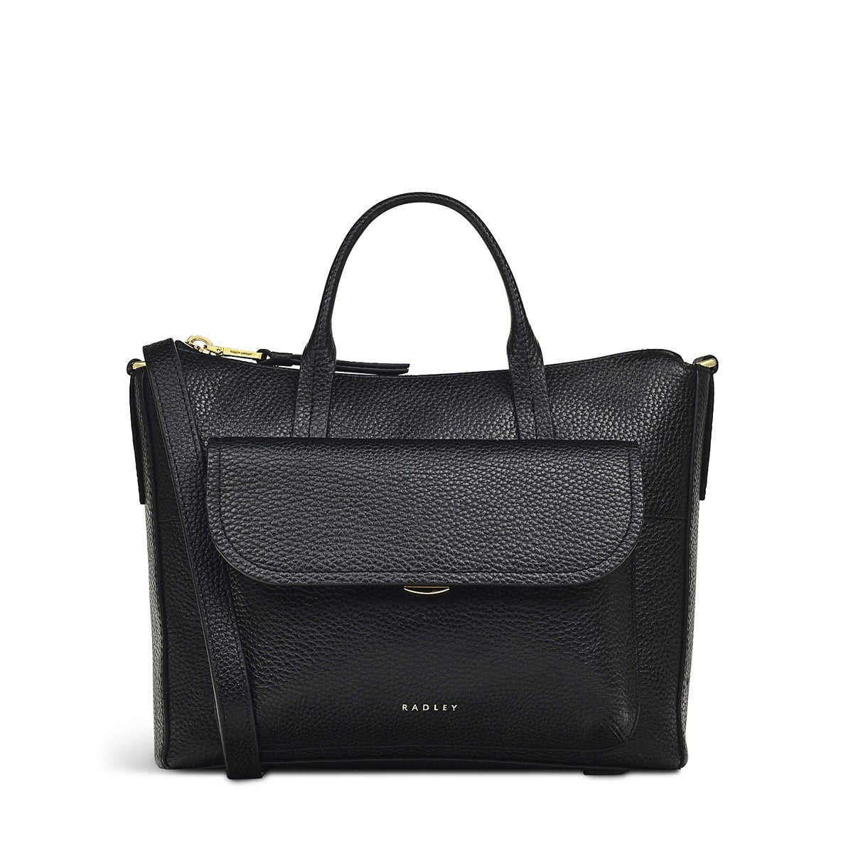 COLEBROOK CLOSE SMALL ZIPTOP Satchel BLACK