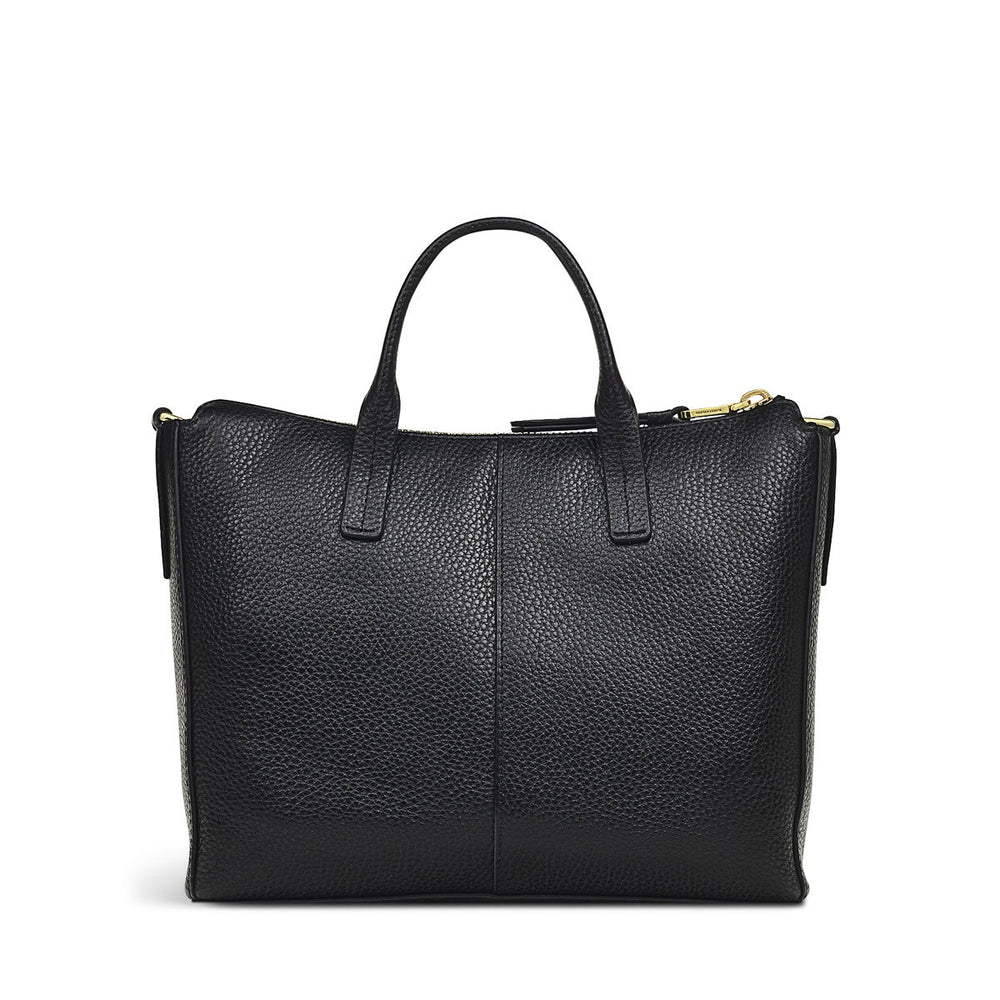 COLEBROOK CLOSE SMALL ZIPTOP Satchel BLACK