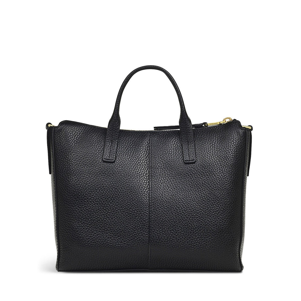 COLEBROOK CLOSE SMALL ZIPTOP Satchel BLACK