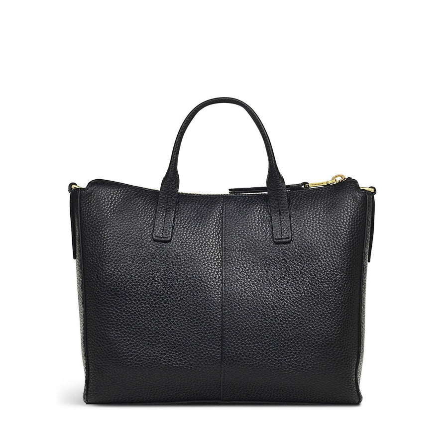 COLEBROOK CLOSE SMALL ZIPTOP Satchel BLACK