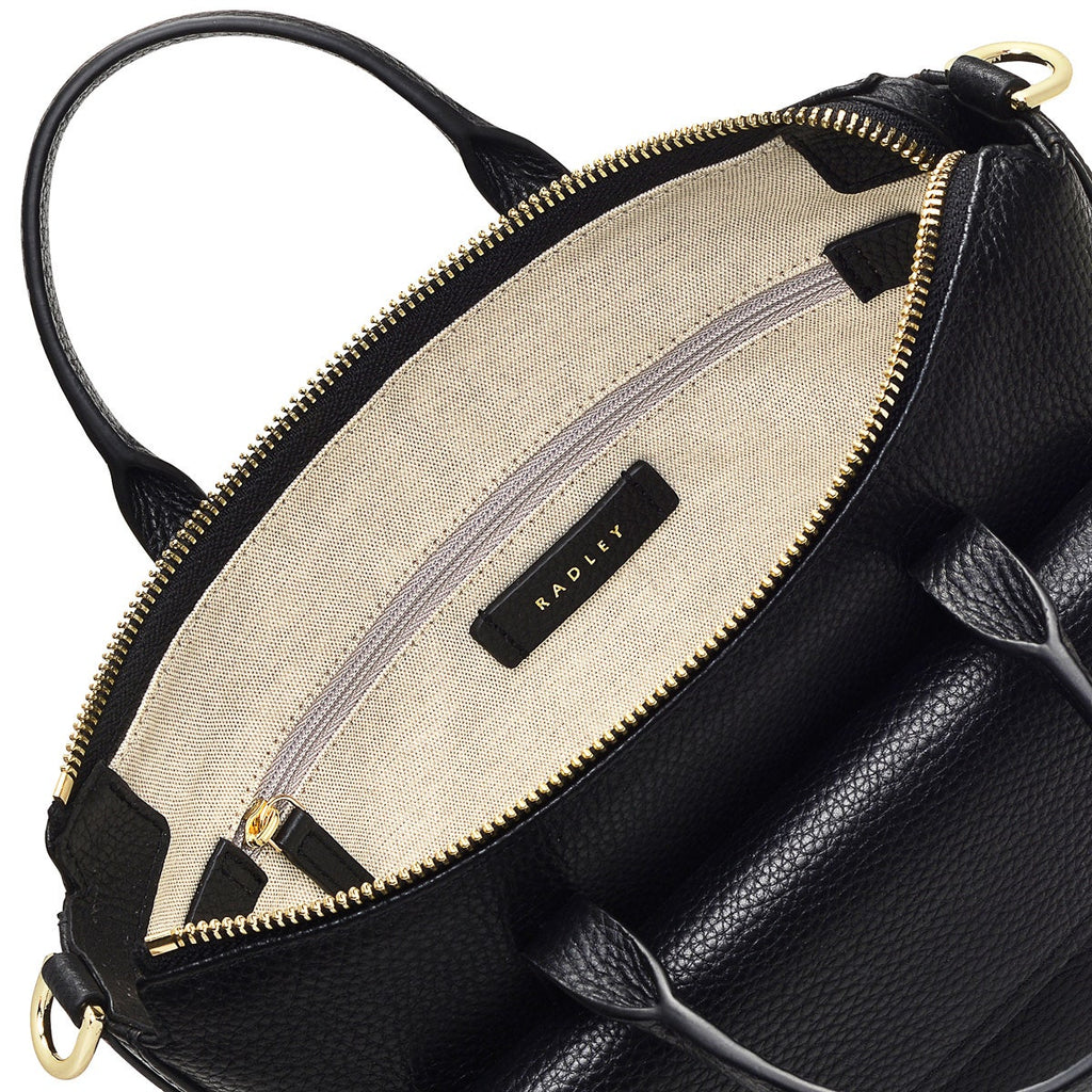 COLEBROOK CLOSE SMALL ZIPTOP Satchel BLACK