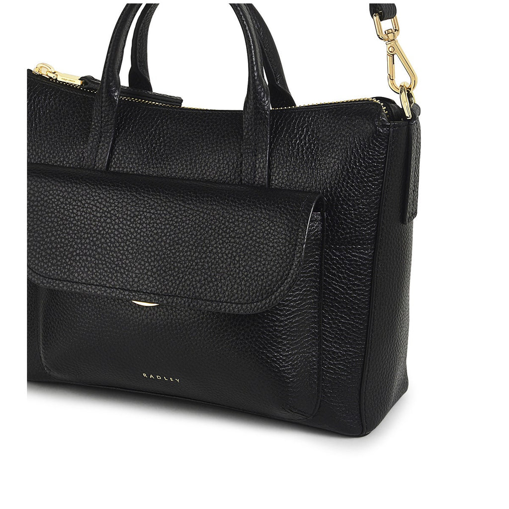 COLEBROOK CLOSE SMALL ZIPTOP Satchel BLACK