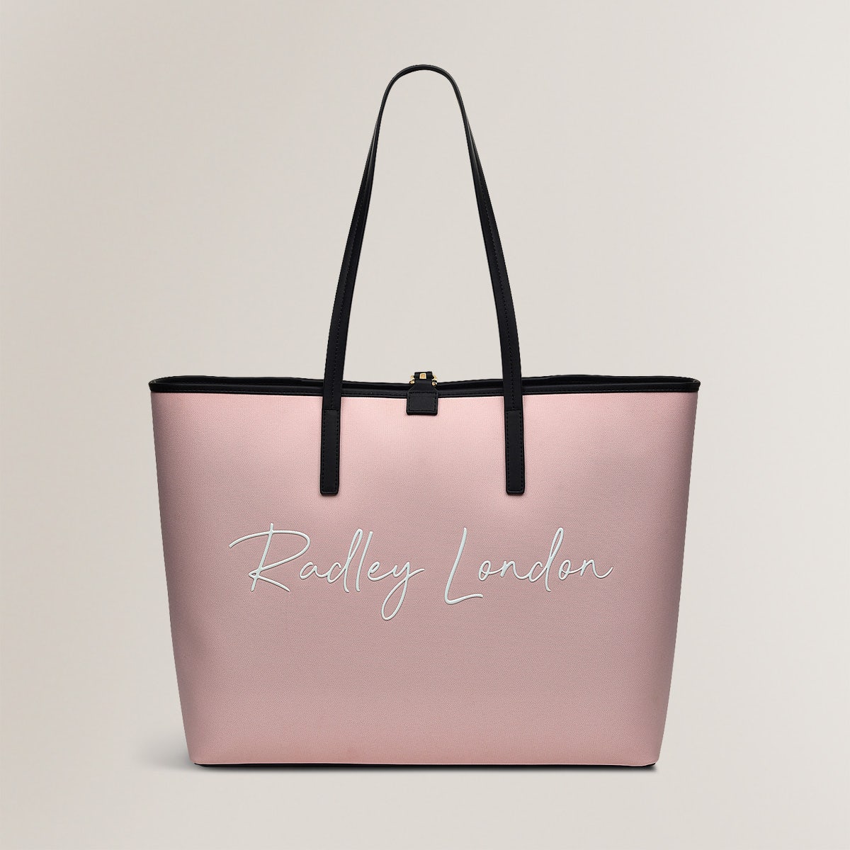 Addison Gardens Leather Large Open Top Tote Bag in Prairie Pink - H1793688