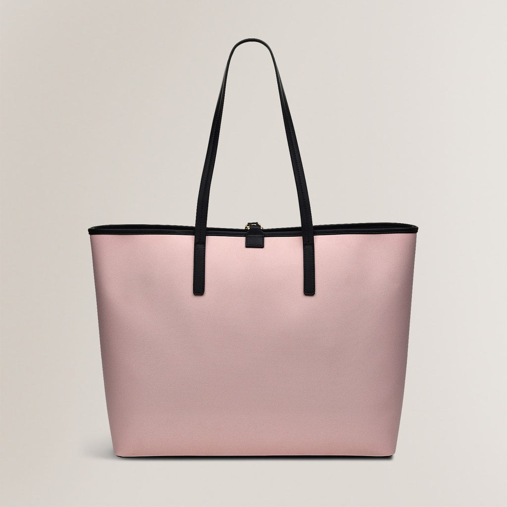 Addison Gardens Leather Large Open Top Tote Bag in Prairie Pink - H1793688