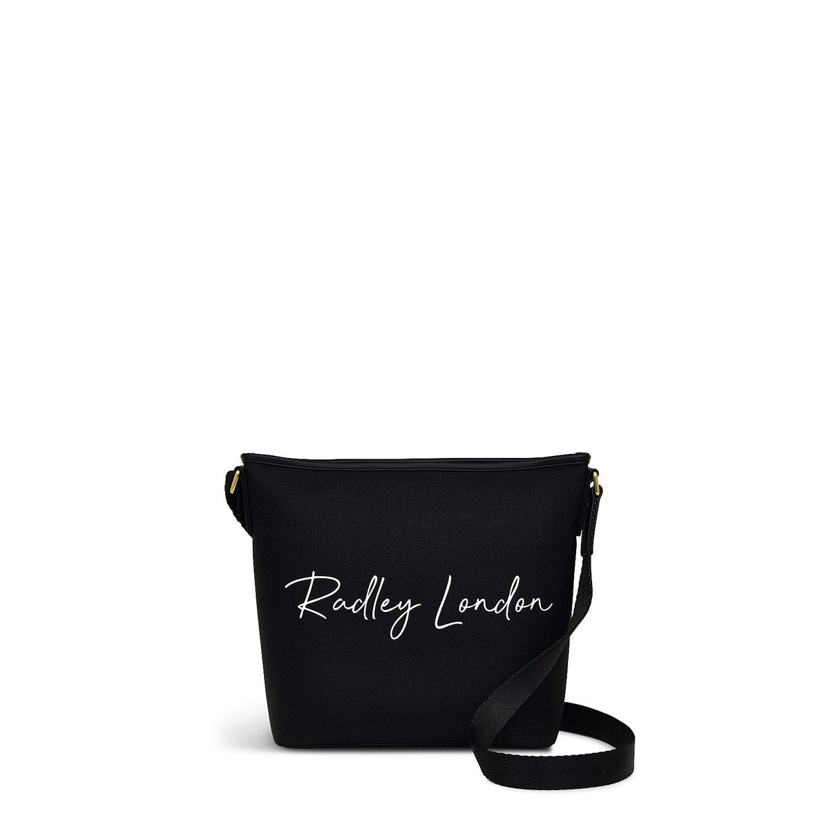 Addison Gardens Leather Small Ziptop Crossbody Bag in Black - H1794001