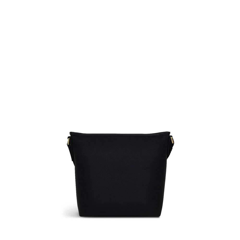 Addison Gardens Leather Small Ziptop Crossbody Bag in Black - H1794001
