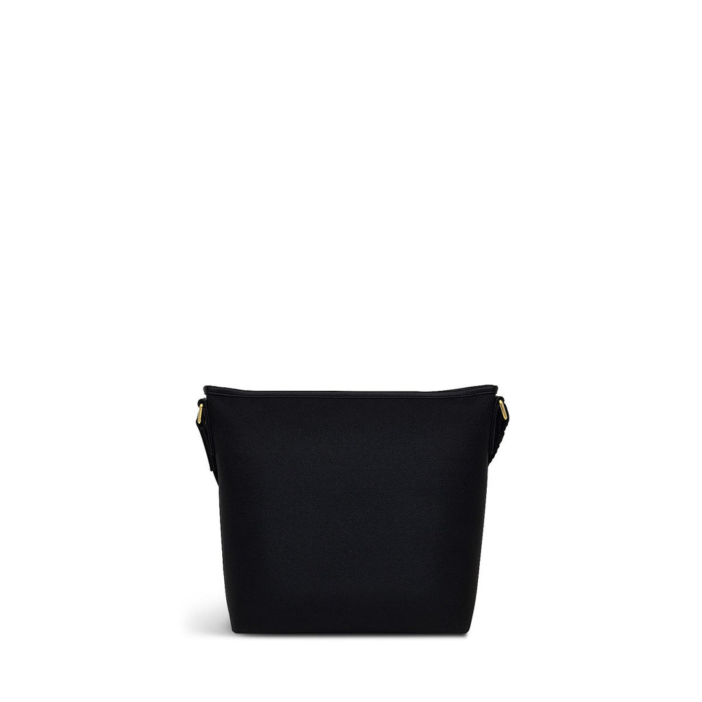 Addison Gardens Leather Small Ziptop Crossbody Bag in Black - H1794001