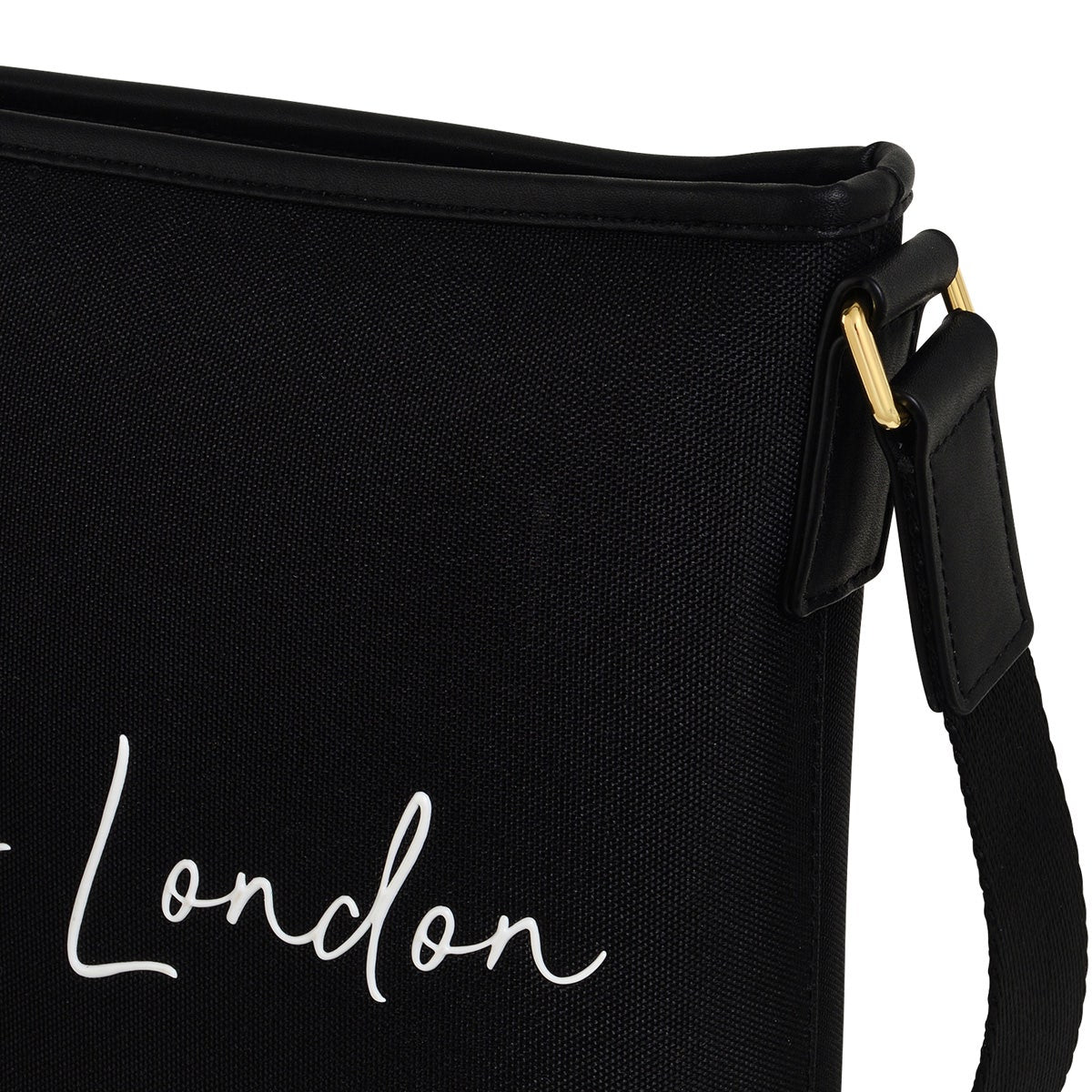 Addison Gardens Leather Small Ziptop Crossbody Bag in Black - H1794001