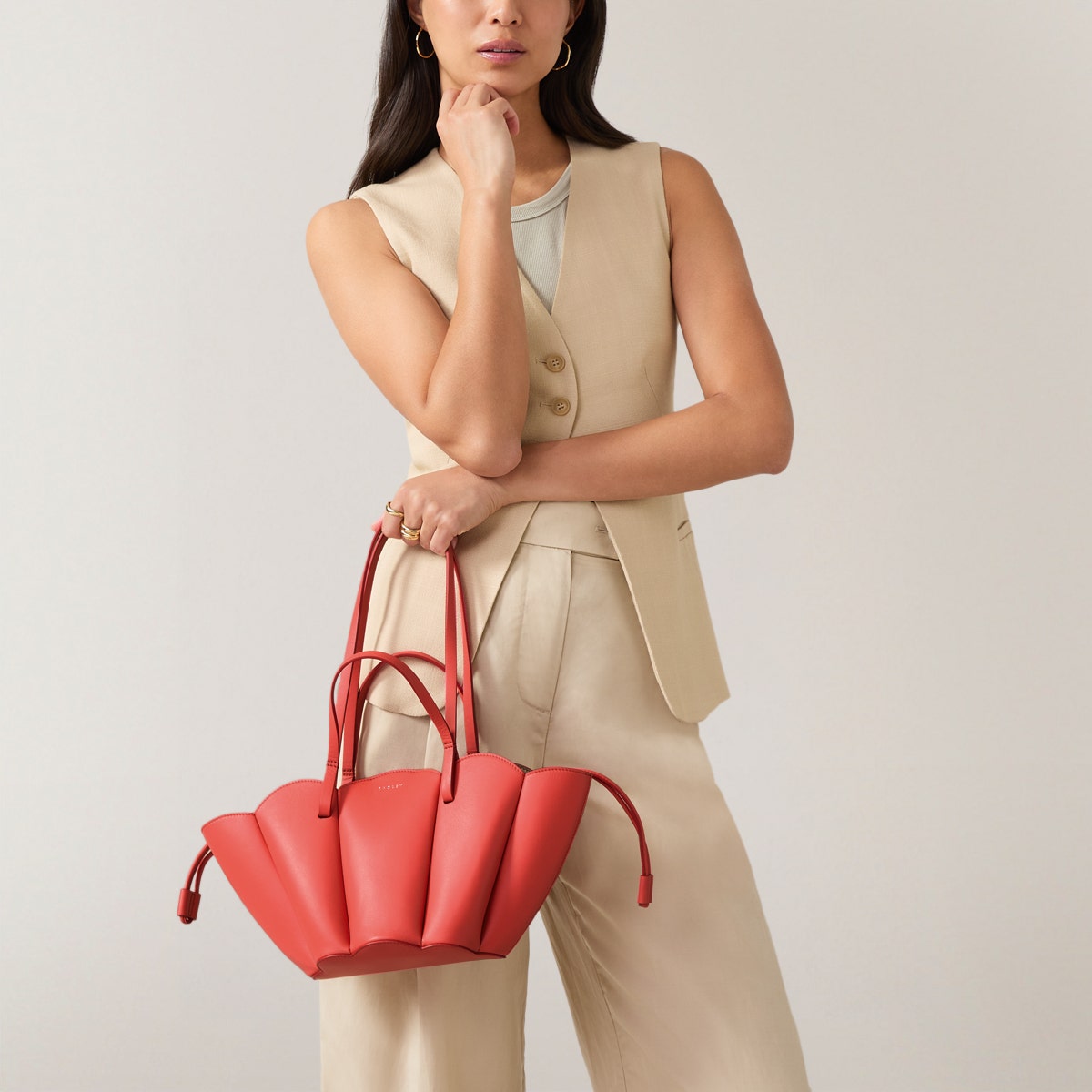 THE LILY SMALL OPEN TOP Satchel LAVA