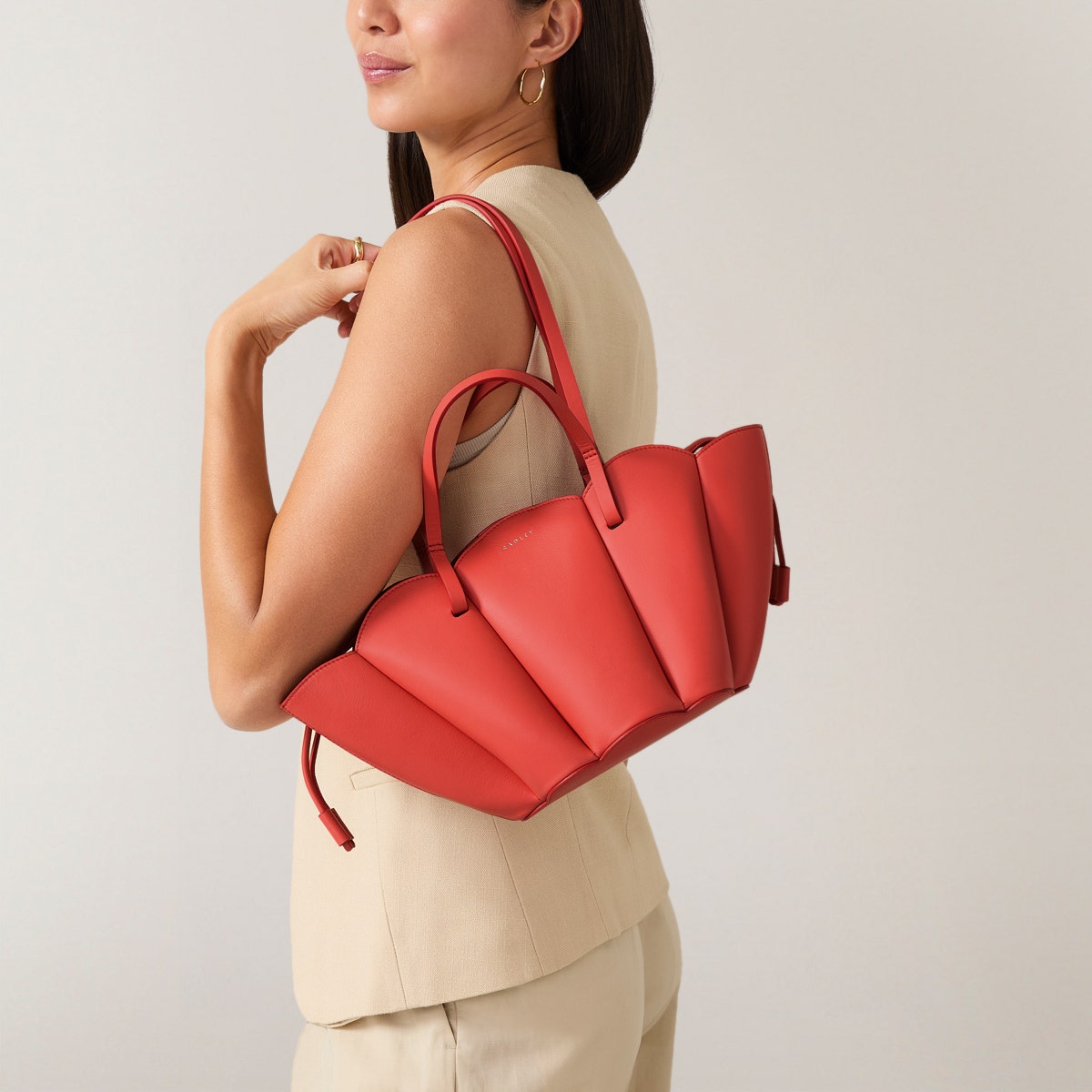 THE LILY SMALL OPEN TOP Satchel LAVA