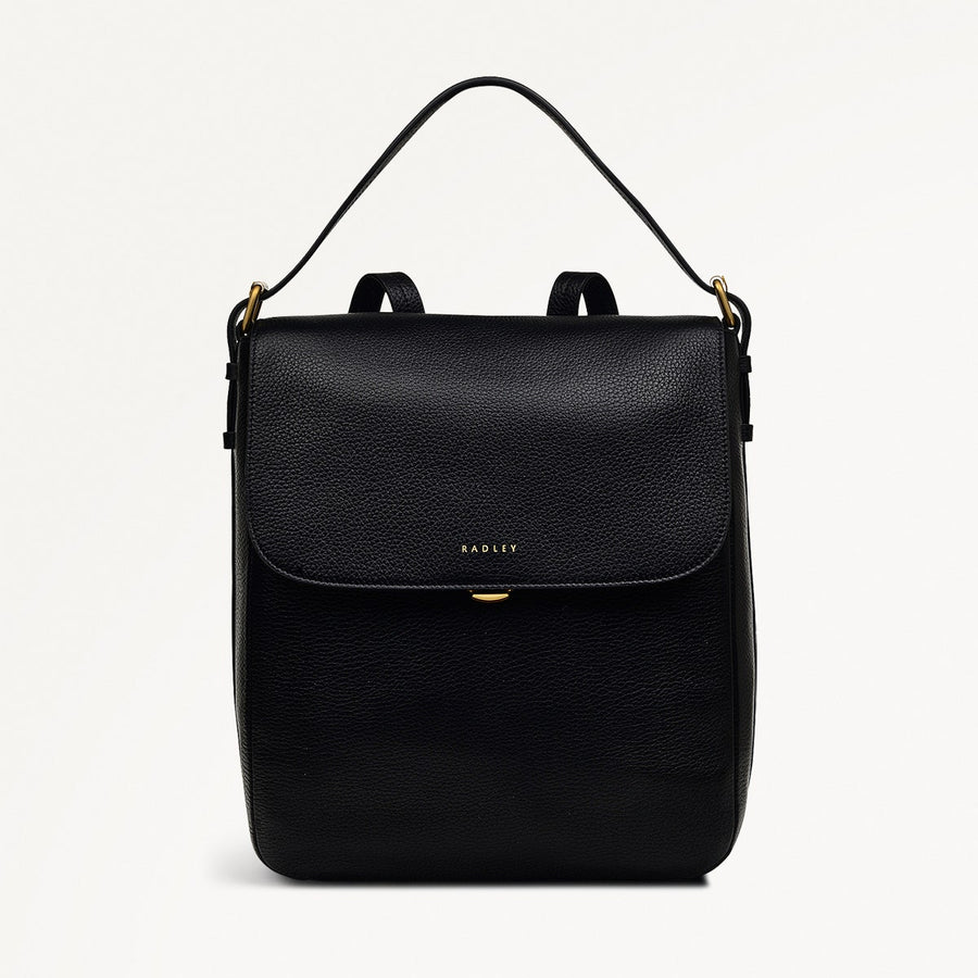 fabi mini black backpack Women's Black Leather Backpack | Grafton Street AW24