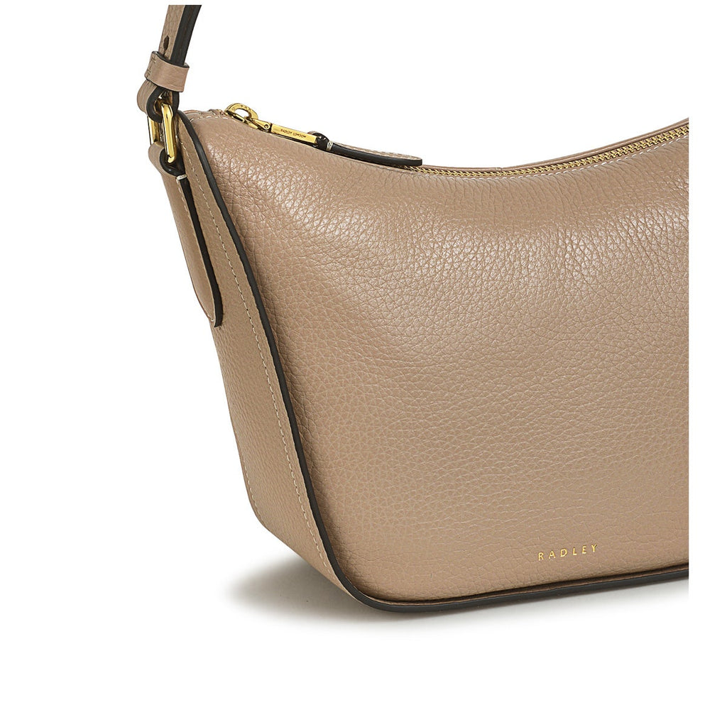 Oak Street Leather Small Ziptop Crossbody Bag in Silt - H2012266