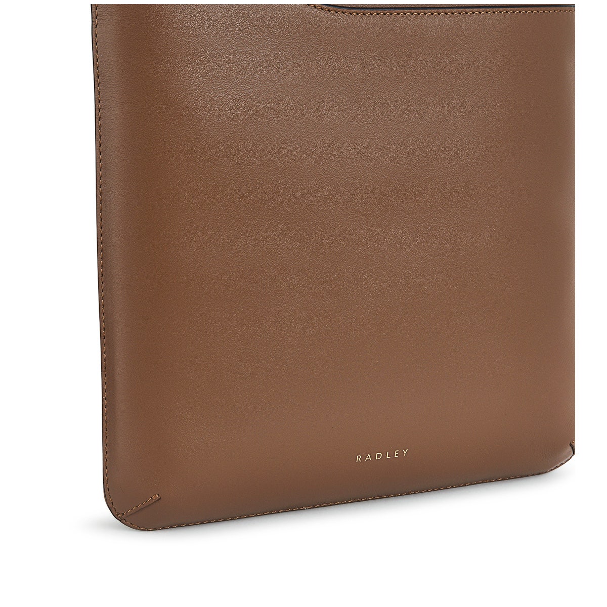 Pockets Leather Medium Ziptop Crossbody Bag in Saddle - H2040211