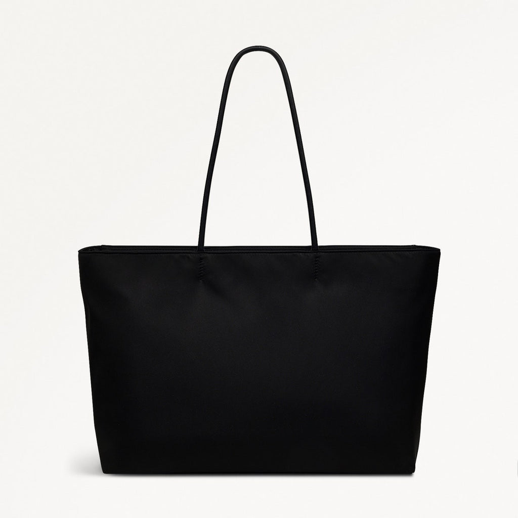 Holland Park Fabric Large Ziptop Tote Bag in Black - H2056001