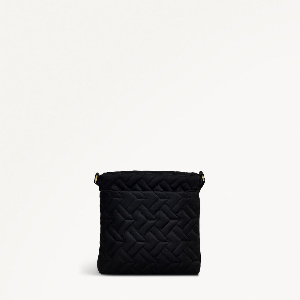Holland Park Fabric Small Ziptop Crossbody Bag in Black - H2071001