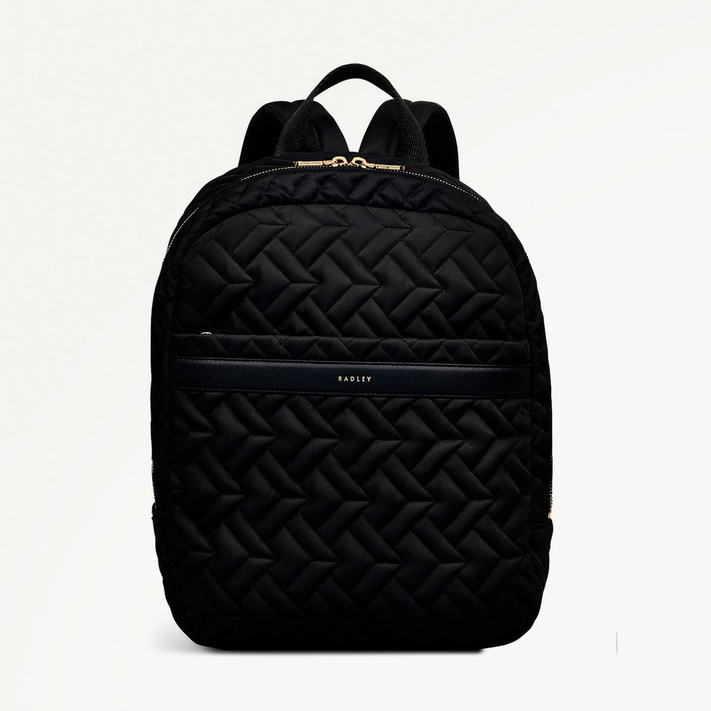 Responsible Black Backpack | Holland Park Quilt AW24