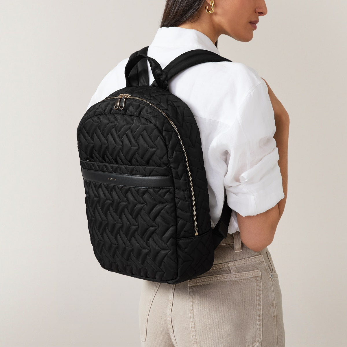 Medium Ziptop Backpack | Holland Park Quilt | Radley London