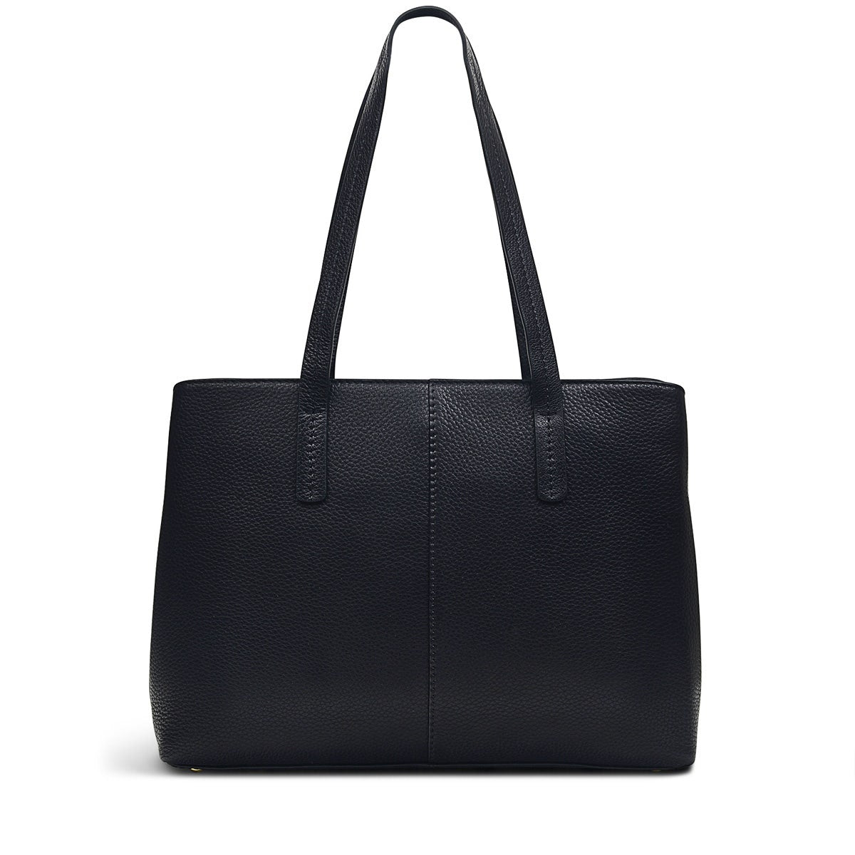Dukes Place Leather Large Ziptop Workbag Bag in Black - H2078001