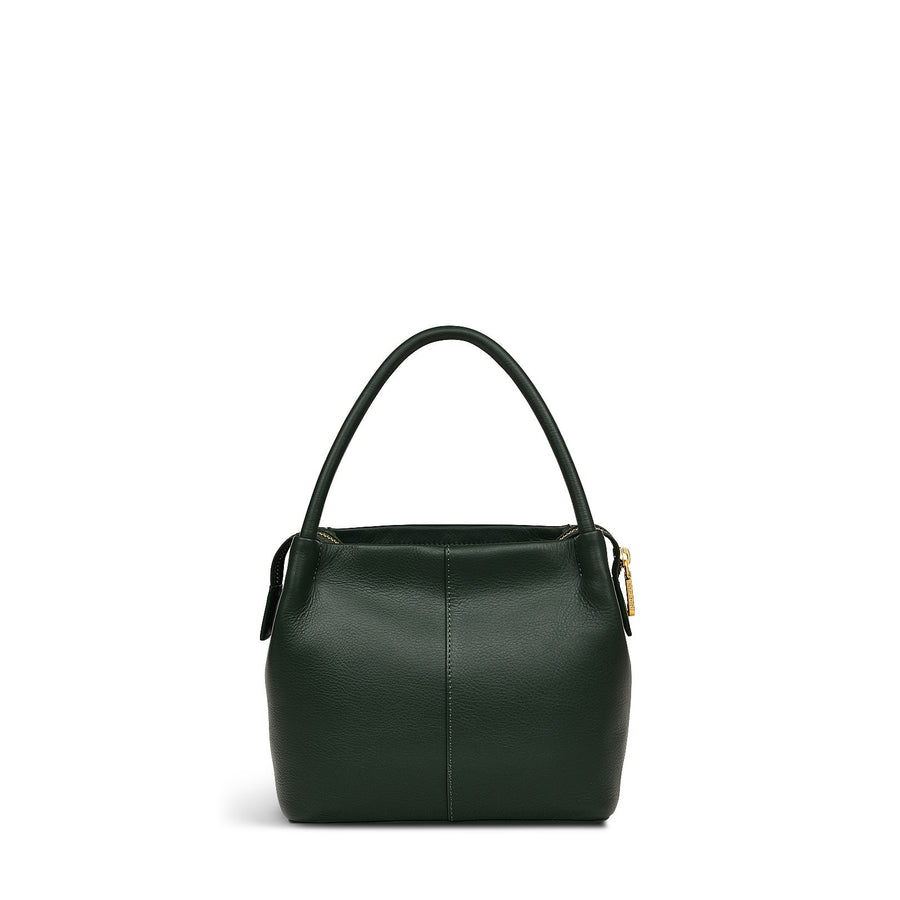Ivydale Road Leather Small Ziptop Crossbody Bag in Racing Green - H2098302