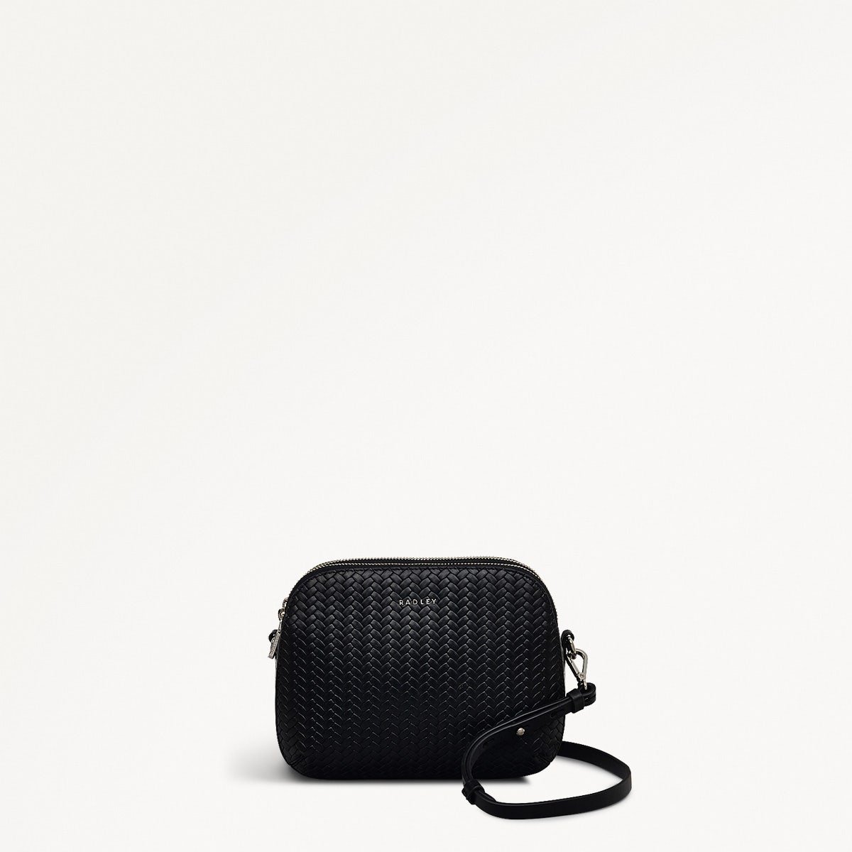 Dukes Place Leather Medium Ziptop Crossbody Bag in Black - H2122001