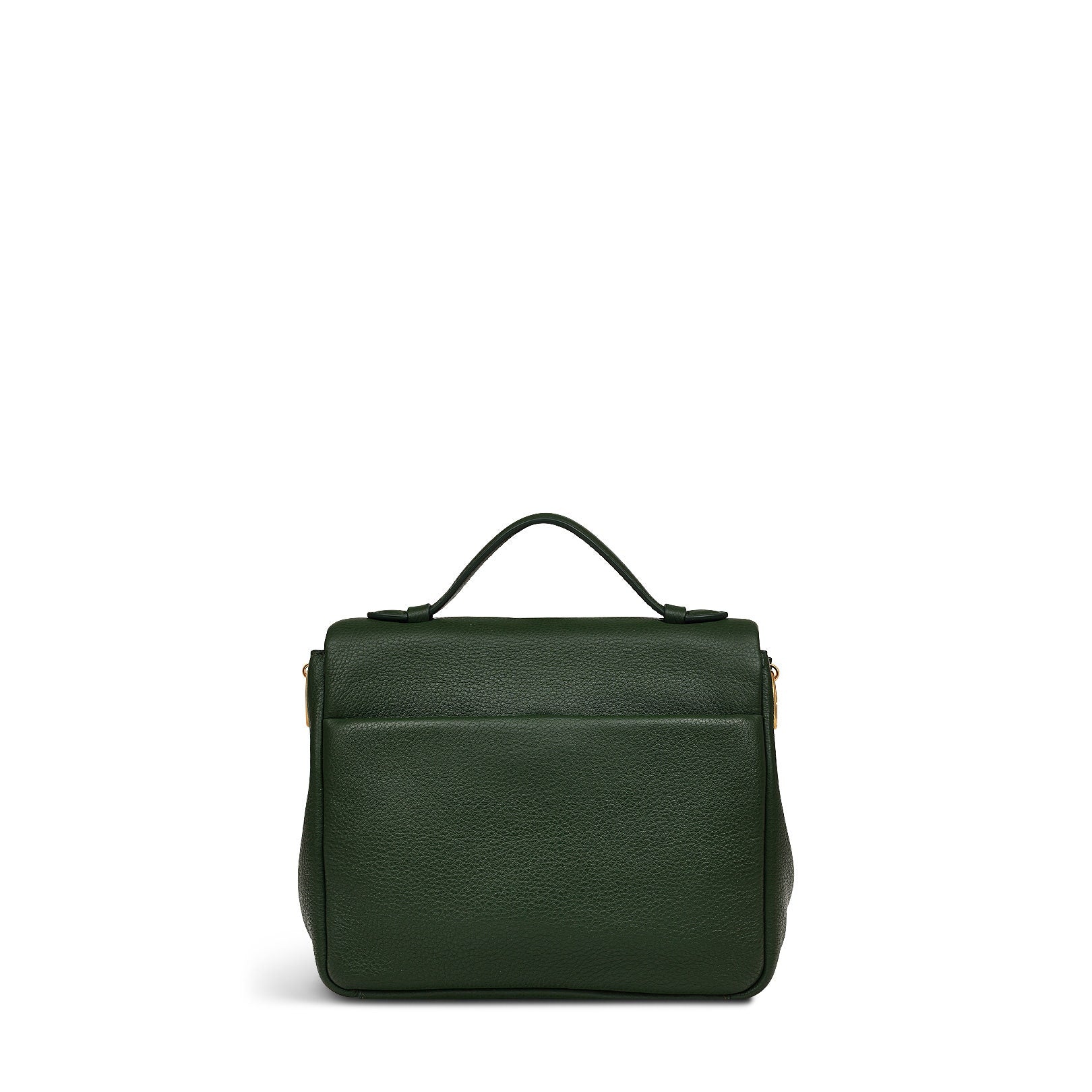 Weston Street Leather Small Flapover Crossbody Bag in Racing Green - H2128302