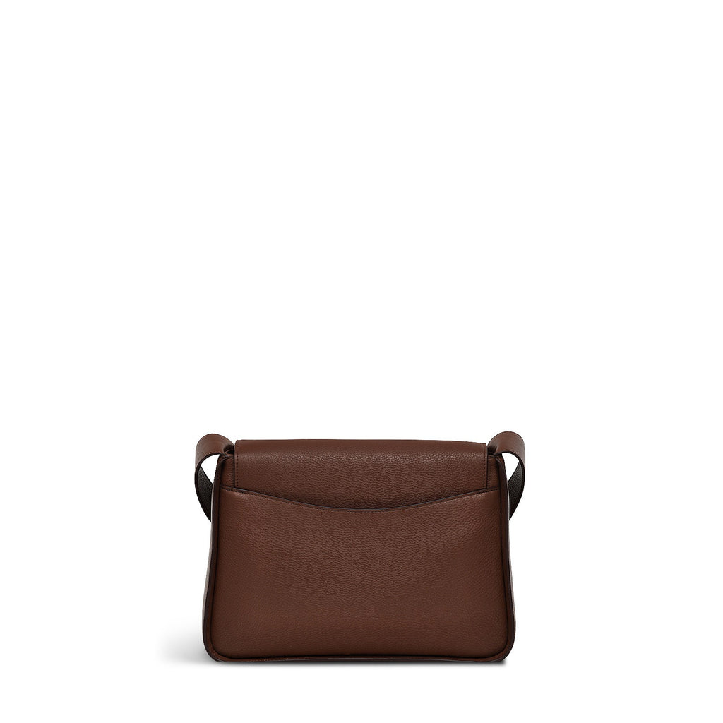 Westwell Lane Leather Medium Flapover Crossbody Bag in Walnut - H2135208