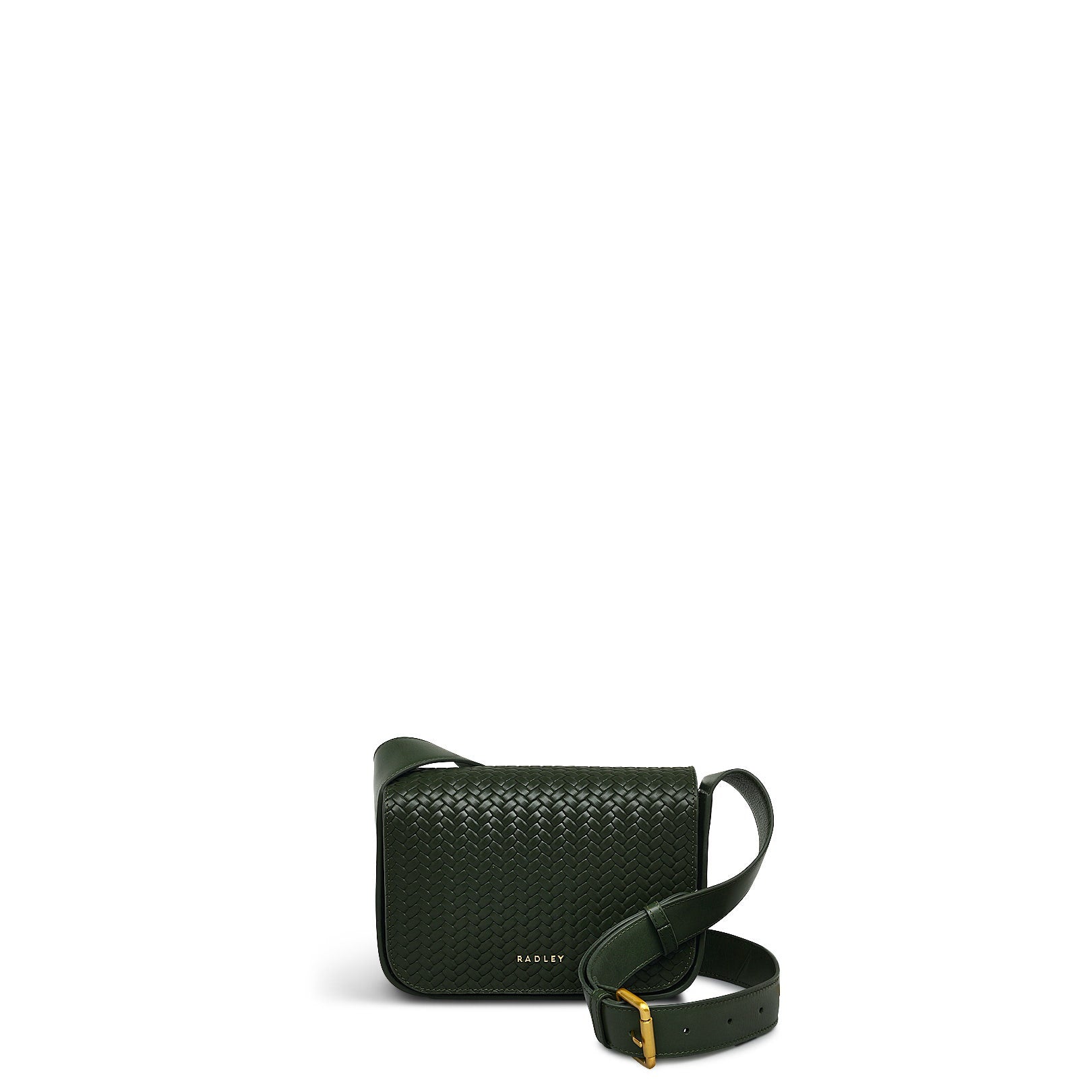 Westwell Lane Leather Small Flapover Crossbody Bag in Racing Green - H2139302