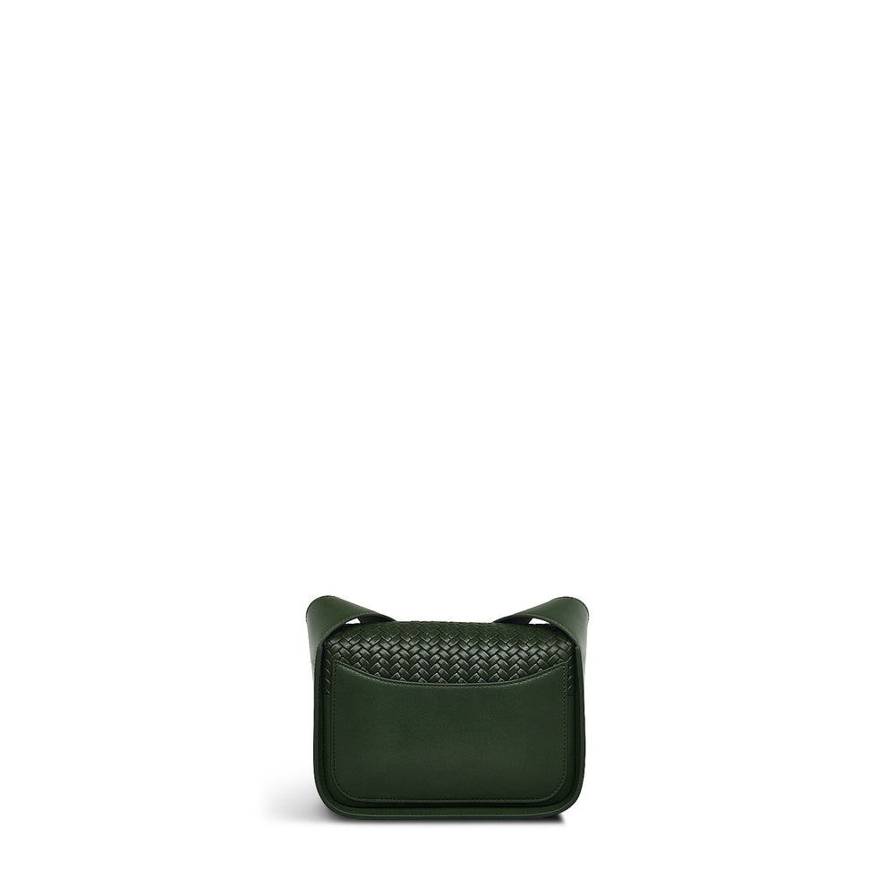 Westwell Lane Leather Small Flapover Crossbody Bag in Racing Green - H2139302