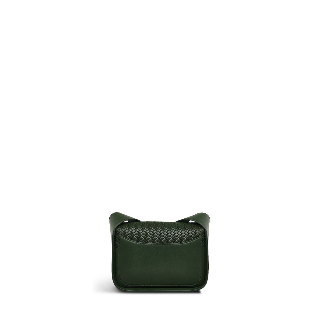 Westwell Lane Leather Small Flapover Crossbody Bag in Racing Green - H2139302