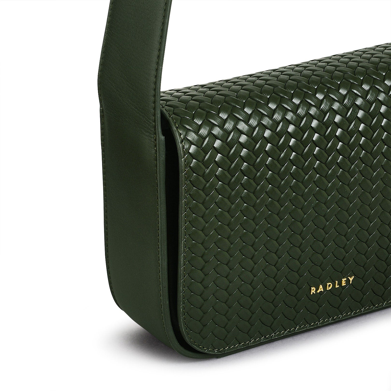 Westwell Lane Leather Small Flapover Crossbody Bag in Racing Green - H2139302