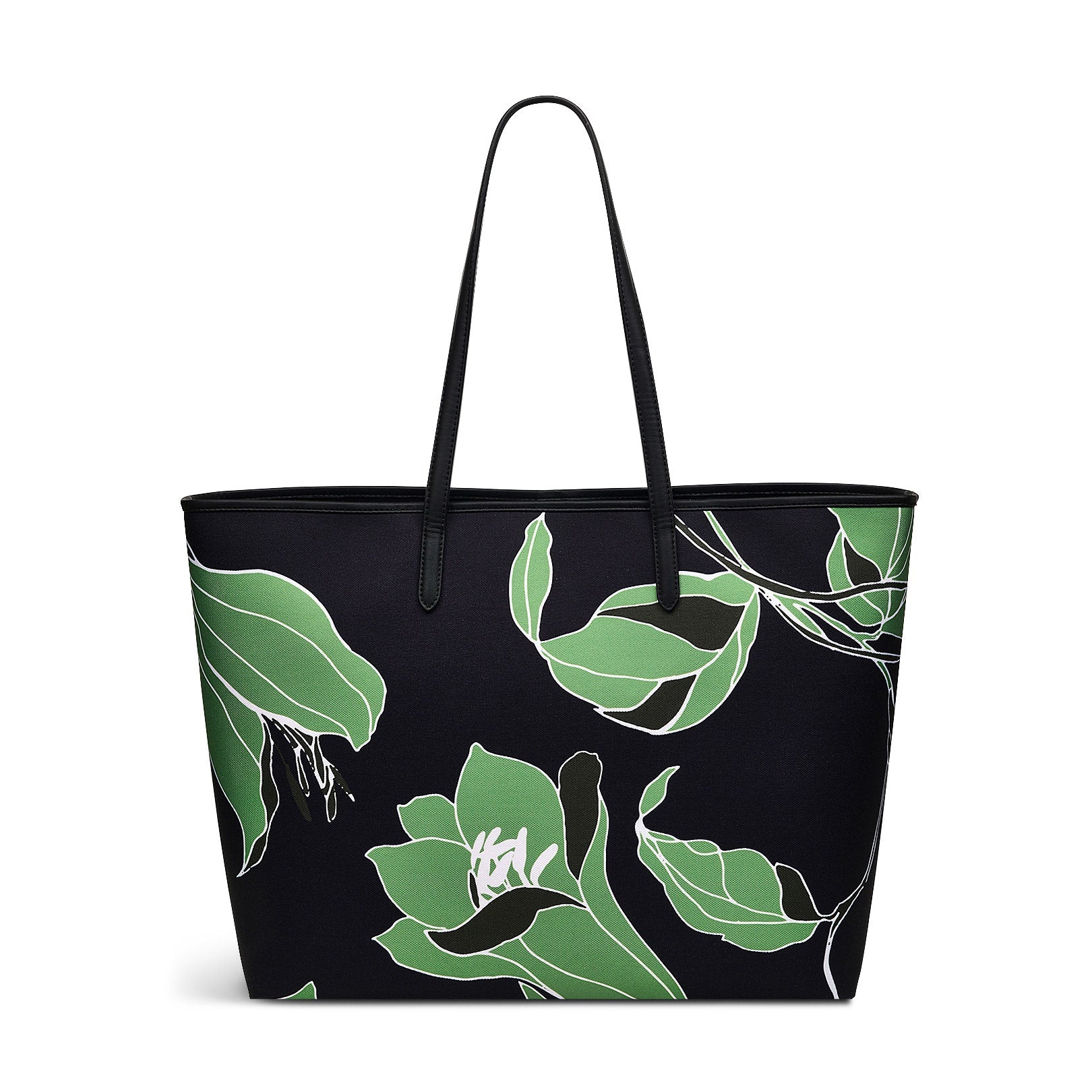 Southwell Gardens Fabric Large Open Top Tote Bag in Black - H2140001