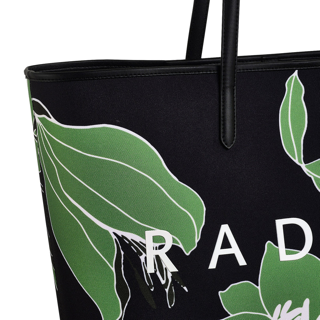 Southwell Gardens Fabric Large Open Top Tote Bag in Black - H2140001