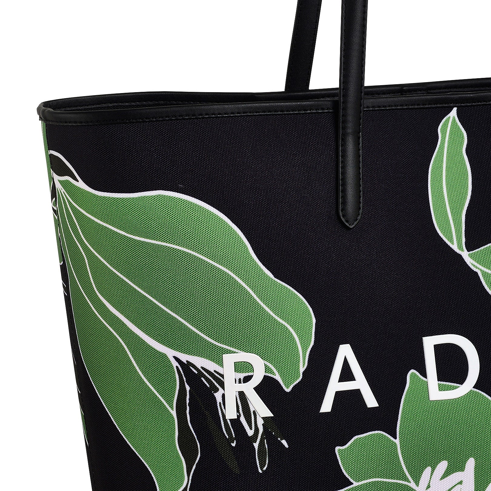 Southwell Gardens Fabric Large Open Top Tote Bag in Black - H2140001
