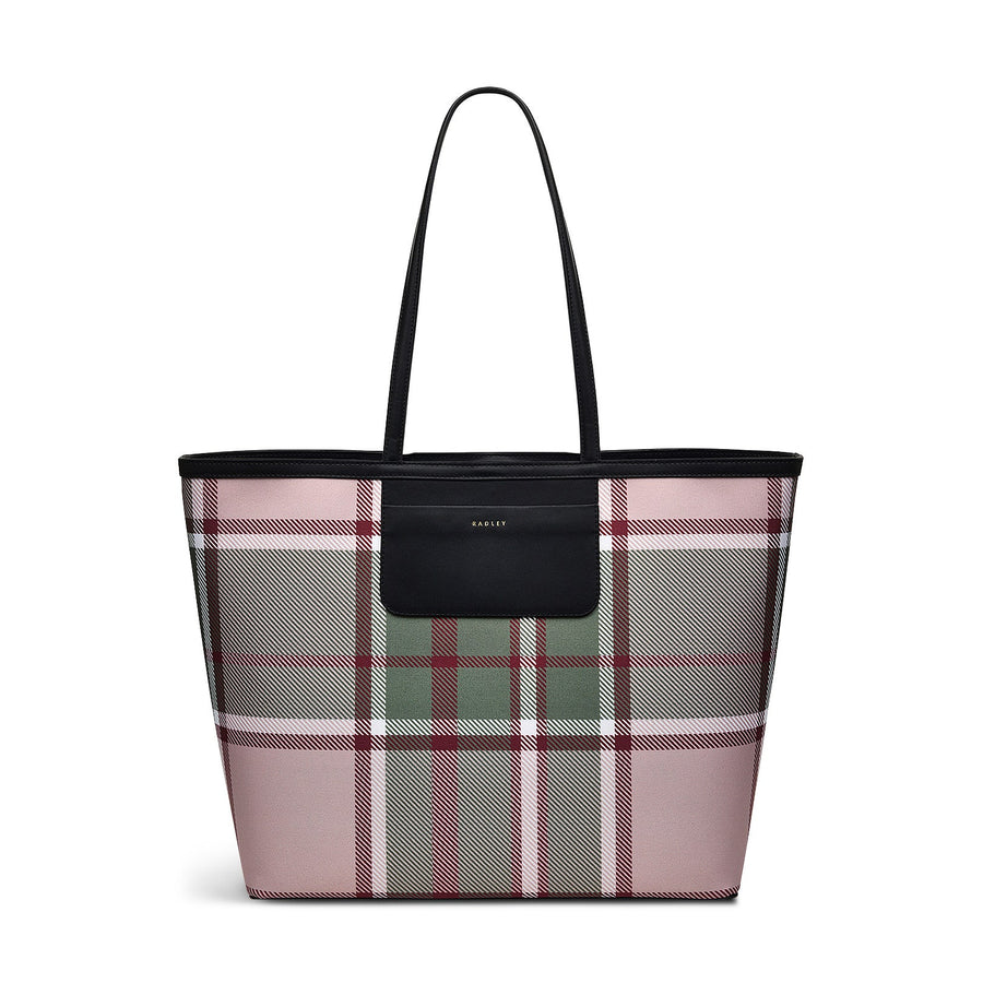 Manor Gardens Fabric Large Open Top Tote Bag in Racing Green - H2144302