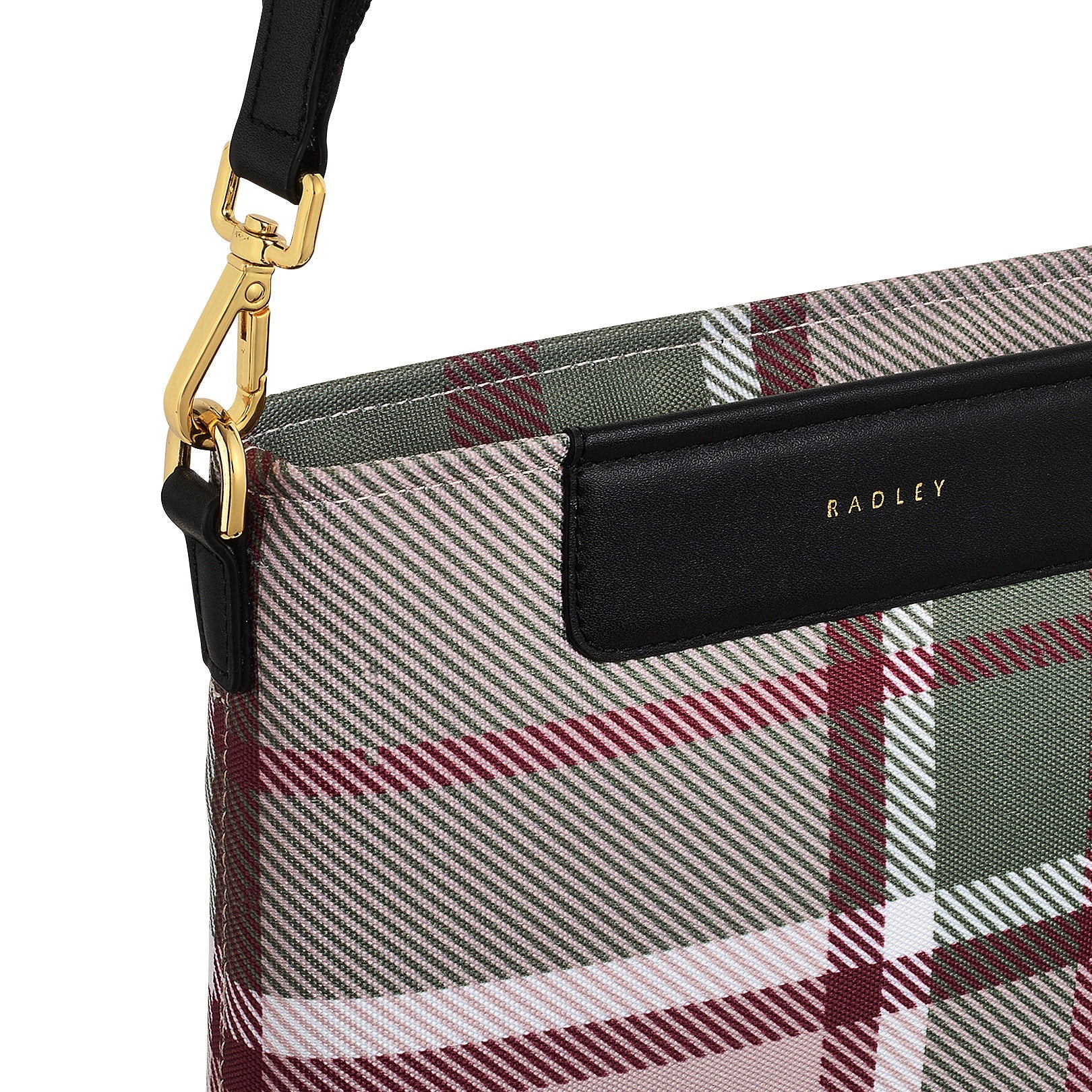 Manor Gardens Fabric Small Ziptop Crossbody Bag in Racing Green - H2146302