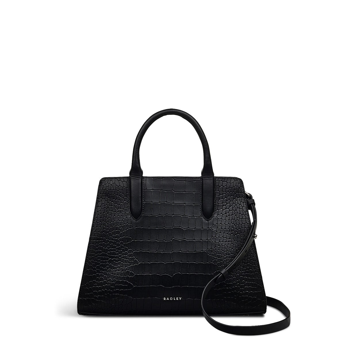 Glasshouse Leather Medium Grab Multiway Bag in Black - H2149001