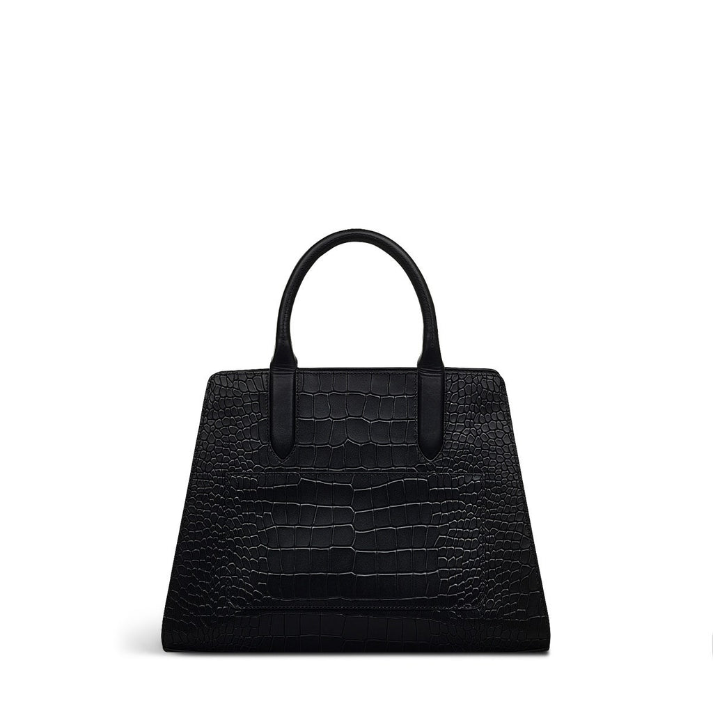 Glasshouse Leather Medium Grab Multiway Bag in Black - H2149001