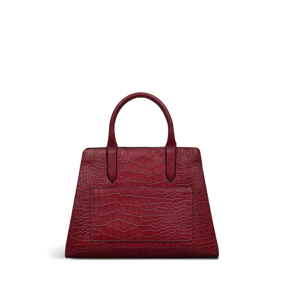 Glasshouse Leather Medium Satchel Multiway Bag in Cranberry - H2150604