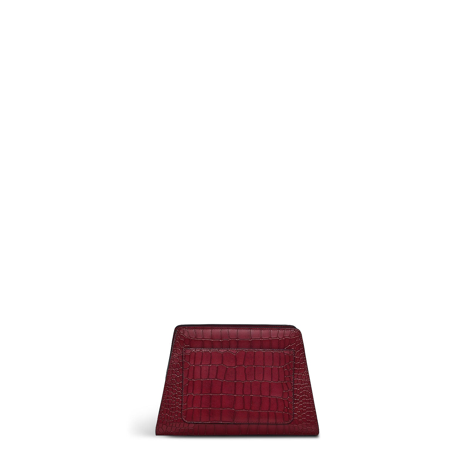 Glasshouse Leather Small Open Top Crossbody Bag in Cranberry - H2152604
