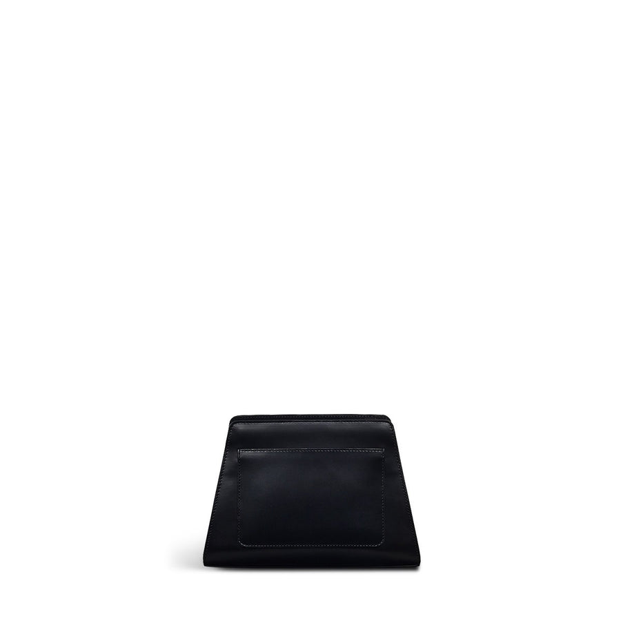 Glasshouse Leather Small Open Top Crossbody Bag in Black - H2155001