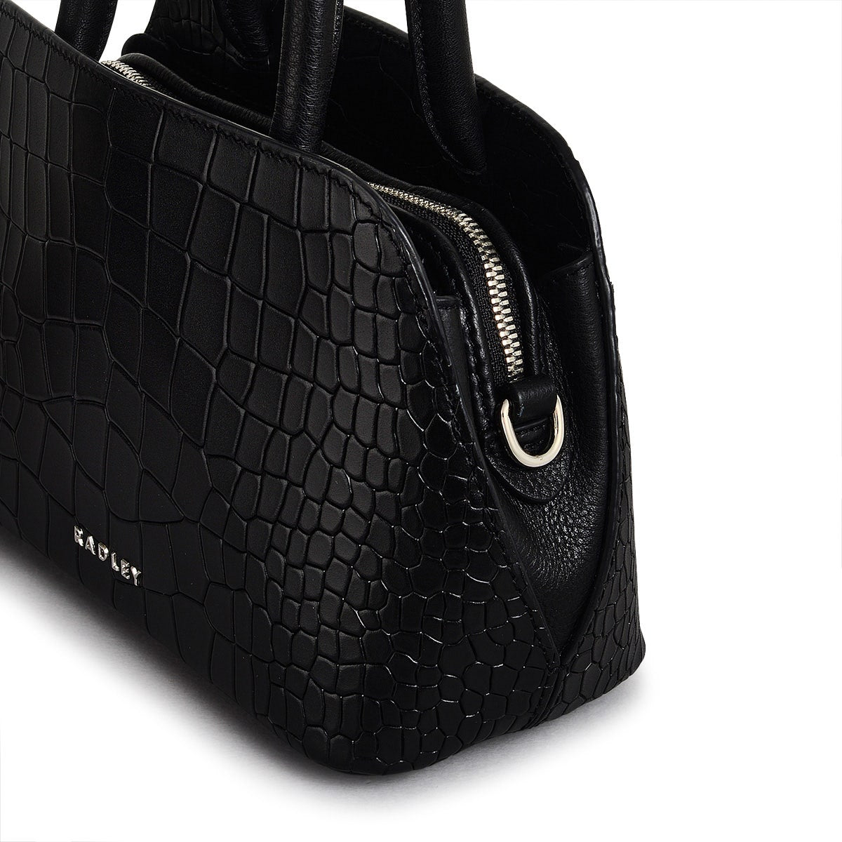 Faux Croc Black Grab Bag | Liverpool Street AW24 | Radley