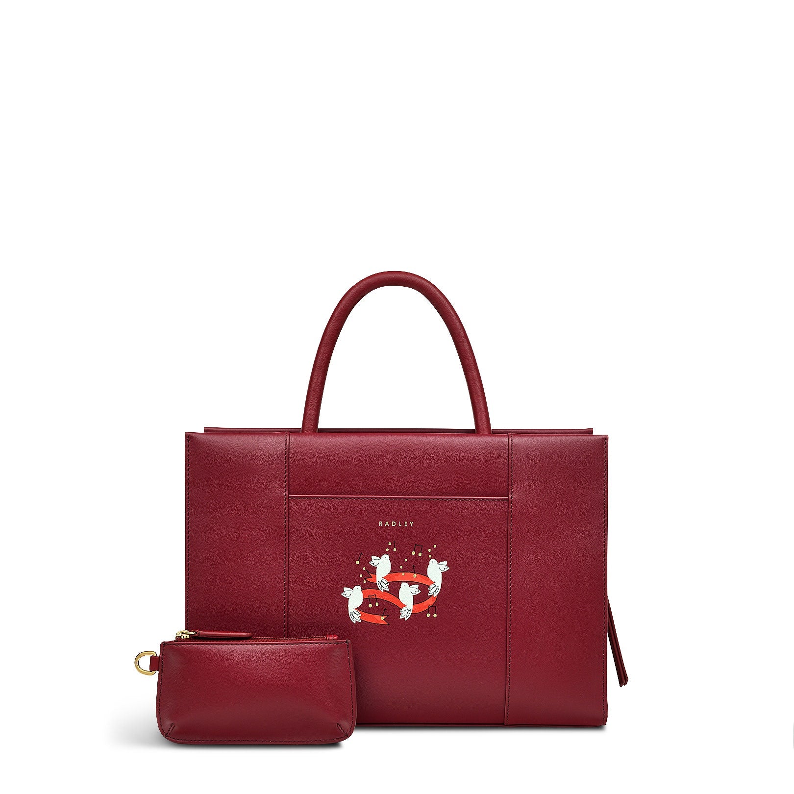 Cranberry Medium Ziptop Multiway Bag | 12 Days Of Christmas AW24